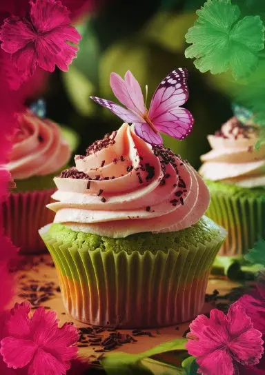 A5 Notebook, Journal | College Ruled Lined Paper | 120 Pages/60 Sheets | Sweet Fantasy Cupcake No. 7 1