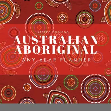Australian Aboriginal -  Any Year Planner 1