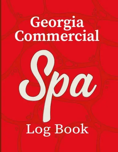 Georgia Commercial Spa Log Book 1