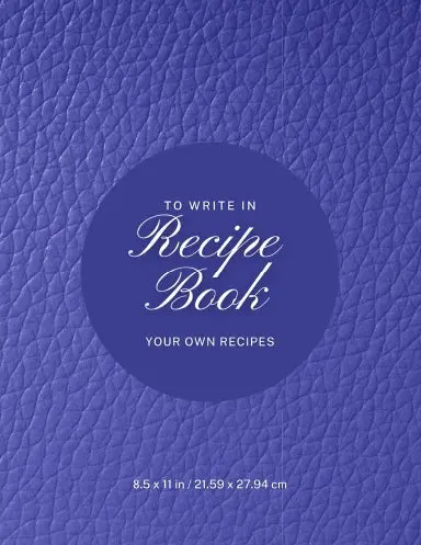 Blank Cookbook For British Traditional Meals 1