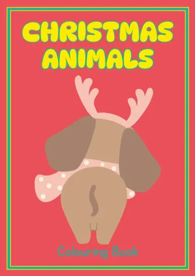 Animal Scenes Christmas Colouring Book 1