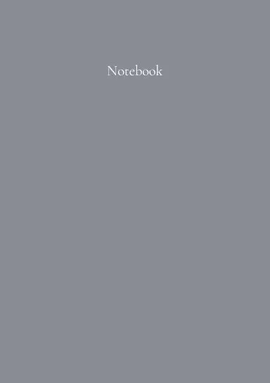 Classic A5 Notebook: Tulle Grey. By Paper Parisa 1