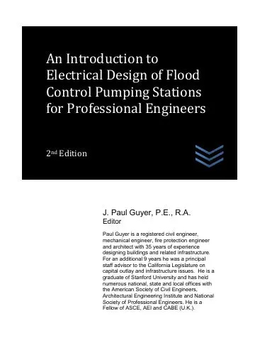 An Introduction To Electrical Design Of Flood Control Pumping Stations For Professional Engineers 1