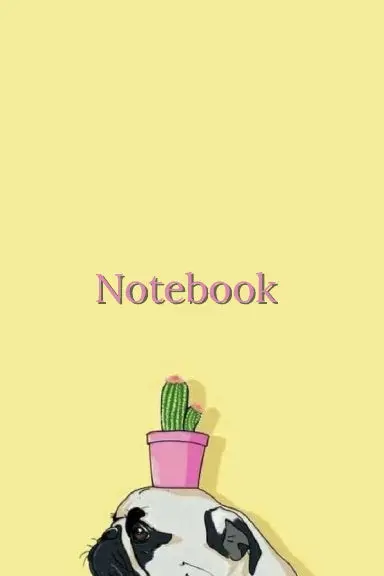 Ònotebook: Pug With A Cactusó 1