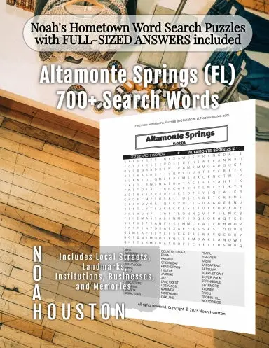 Noahõs Hometown Word Search Puzzles With Full-Sized Answers Included Altamonte Springs (Fl) 1