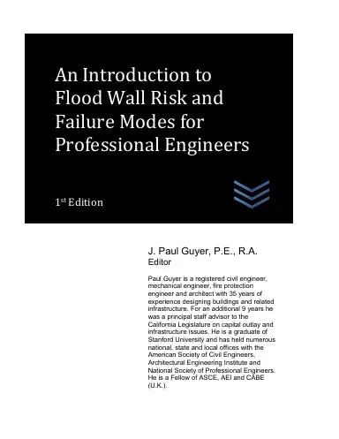 An Introduction To Flood Wall Risk And Failure Modes For Professional Engineers 1