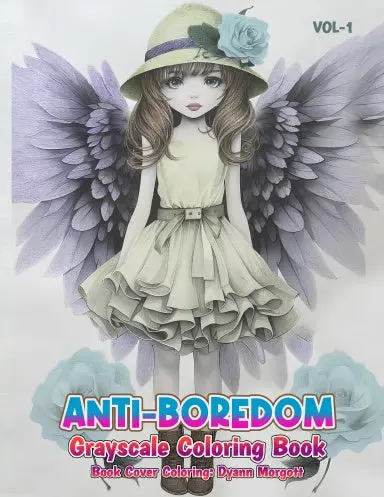 Antiboredom Grayscale Coloring Book Vol 1 (Spiral) 1