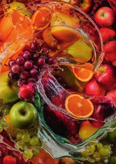 A5 Notebook, Journal | Grid Paper | 120 Pages/60 Sheets | Fresh And Juicy Fruits No. 7 1