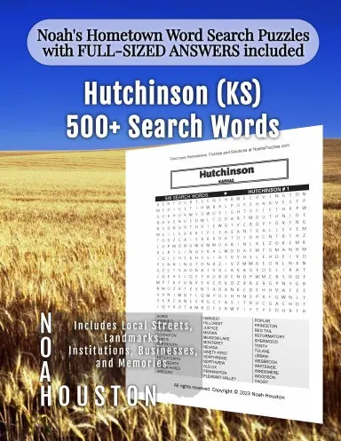 Noahõs Hometown Word Search Puzzles With Full-Sized Answers Included Hutchinson (Ks) 1