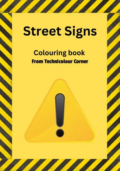 Street Sign Colouring Book 1