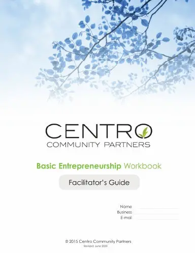 Facilitator's Guide: Basic Program Workbook (May 2020) 1