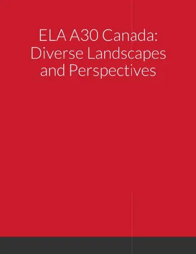 Ela A30: Canada Diverse Landscapes And Perspectives 1
