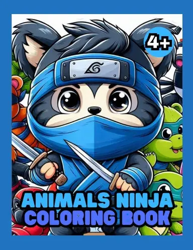 Animals Ninja Coloring Book 1