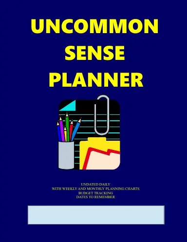 Uncommon Sense Planner - Monthly Undated 1