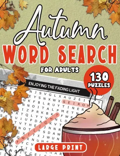 Autumn Word Search For Adults Large Print 1