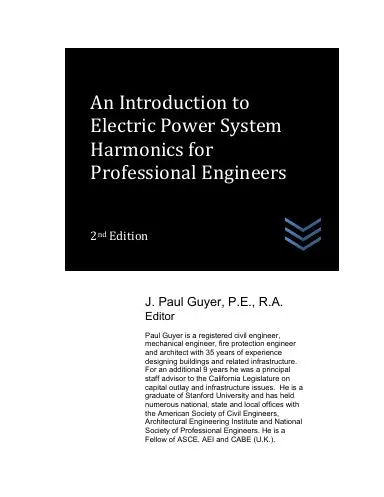 An Introduction To Electric Power System Harmonics For  Professional Engineers 1