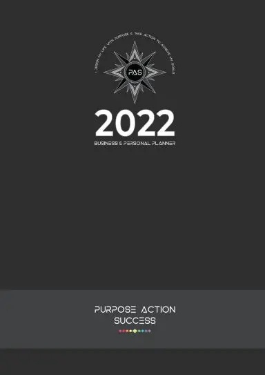 2022 Pas Business & Personal Planner (A4 - Gray) - 24-Hour Daily Planner | Daily Diary | Daily Planner | 12 Months 1