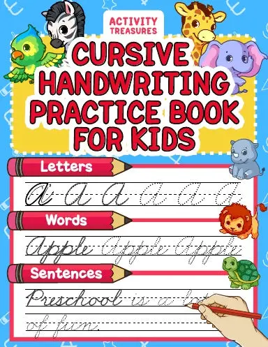Cursive Handwriting Practice Book For Kids 1