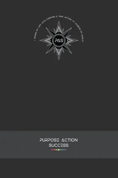 Purpose-Action-Success Notebook | Journal Ð Pas Notebook | Pas Journal | Gray | Grey 1