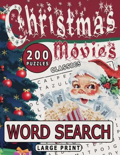 Christmas Movies Classics Word Search For Adults & Seniors 1