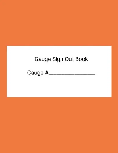 Gauge Check Out Book 1