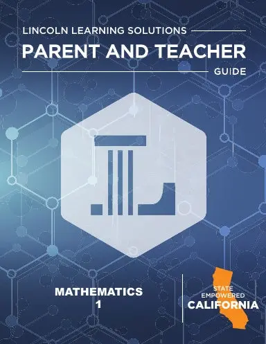 Ca Mathematics 1 - Parent And Teacher Guide 1