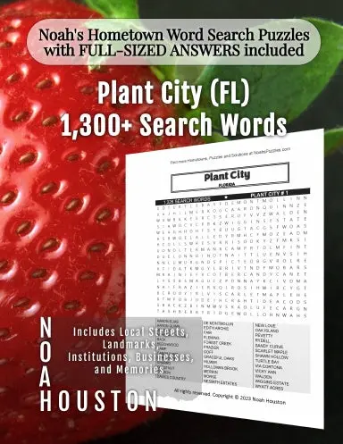Noahõs Hometown Word Search Puzzles With Full-Sized Answers Included Plant City (Fl) 1