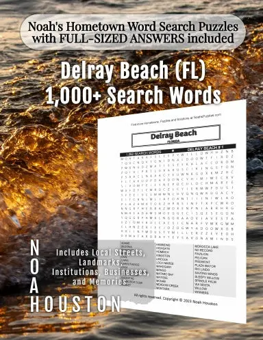 Noahõs Hometown Word Search Puzzles With Full-Sized Answers Included Delray Beach (Fl) 1
