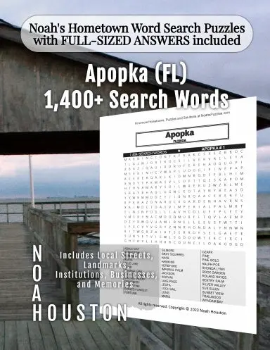 Noahõs Hometown Word Search Puzzles With Full-Sized Answers Included Apopka (Fl) 1