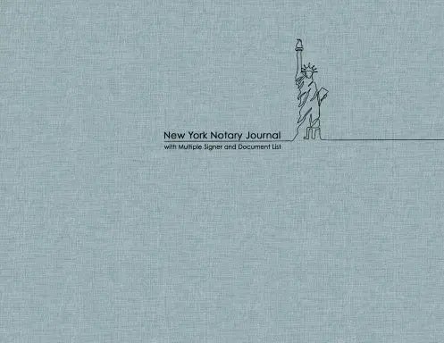New York Notary Journal For Multiple Signers With Document List 1