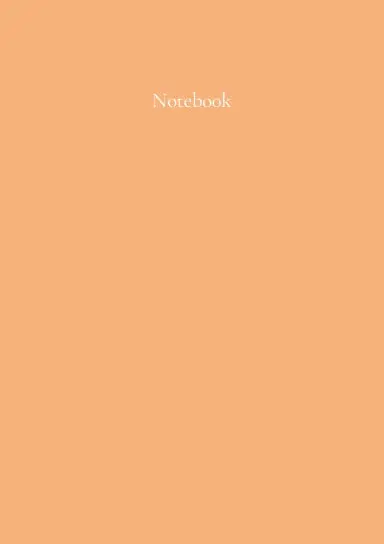 Classic A5 Notebook: Apricot Orange. By Paper Parisa 1