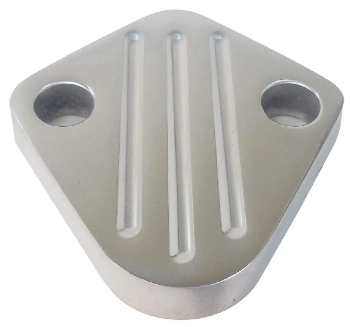 Polished Aluminum Fuel Block-Off Plate – Ball-Milled Finish (Rpcr6258) 1