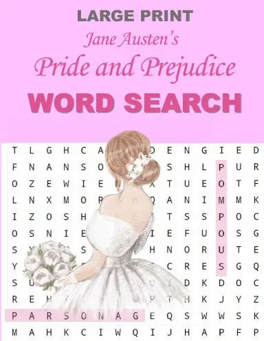 Jane Austen's Pride And Prejudice Word Search 1