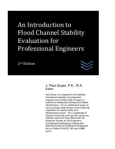 An Introduction To Flood Channel Stability Evaluation For Professional Engineers 1