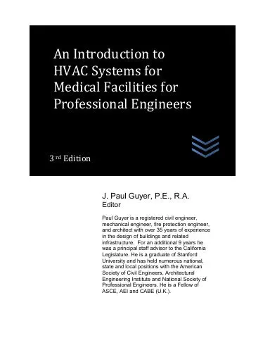 An Introduction To Hvac Systems For Medical Facilities For Professional Engineers 1