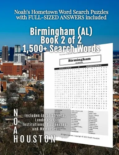 Noahõs Hometown Word Search Puzzles With Full-Sized Answers Included Birmingham (Al), Book 2 Of 2 1