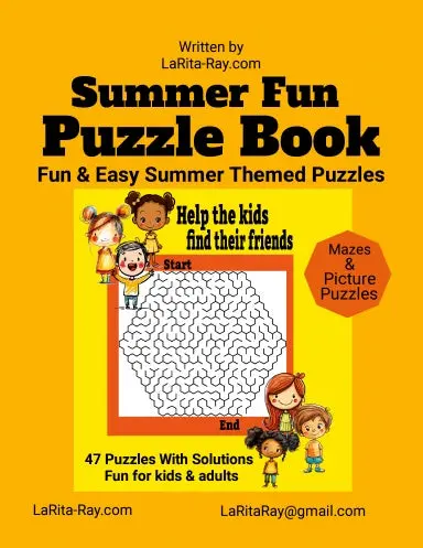 Summer Fun Puzzle Book 1