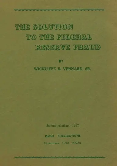 The Solution To The Federal Reserve Fraud 1