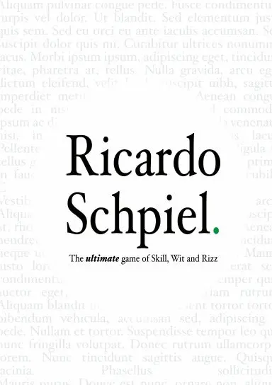 Ricardo Schpiel : Official Rulebook 1