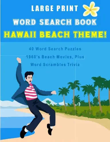 Word Search Book Hawaii Beach Theme 1