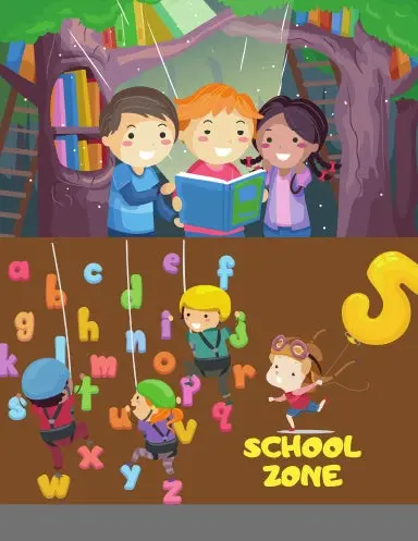 School Zone : Tracing Trails Workbook - Ages 3 To 12, Preschool, Pre-Writing, Intro To Shapes, Alphabet, Numbers, And More 1