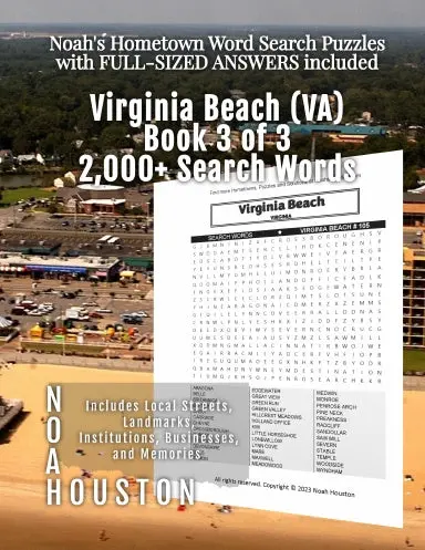 Noahõs Hometown Word Search Puzzles With Full-Sized Answers Included Virginia Beach (Va), Book 3 Of 3 1