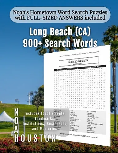 Noahõs Hometown Word Search Puzzles With Full-Sized Answers Included Long Beach (Ca) 1