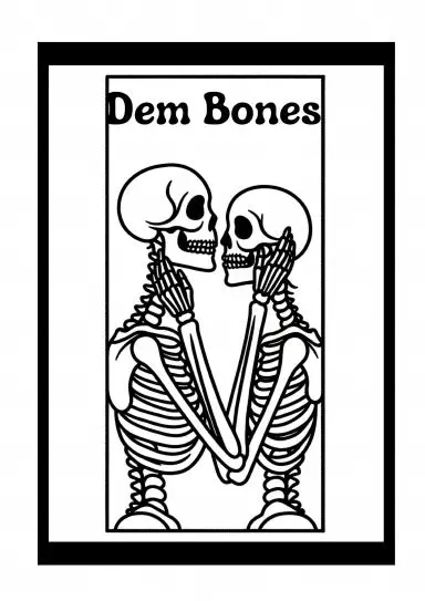 Dem Bones Colouring Book 1
