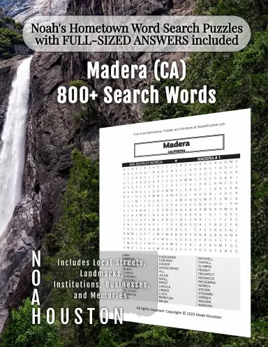 Noahõs Hometown Word Search Puzzles With Full-Sized Answers Included Madera (Ca) 1