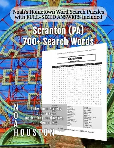 Noahõs Hometown Word Search Puzzles With Full-Sized Answers Included Scranton (Pa) 1