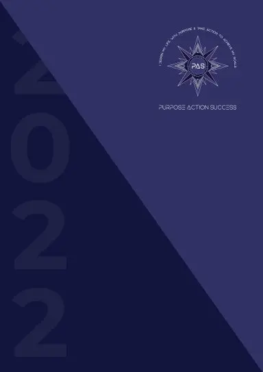 6-In-1 2022 Business & Personal Planner | 3-Businesses | Navy Matte Delfonyah Cover | Coil Binding | A4 Size | Purpose Action Success 24-Hour Planner | Daily, Weekly & Yearly Planner | 2 Days Per Page | Pas Planner 2022 | V3.3 1