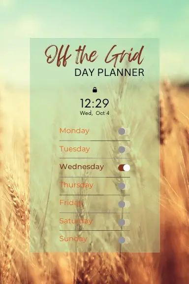 Off The Grid Day Planner - Fall 01 1