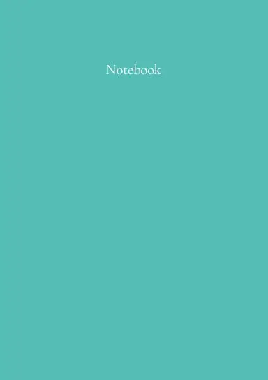 Classic A5 Notebook: Turquoise. By Paper Parisa 1