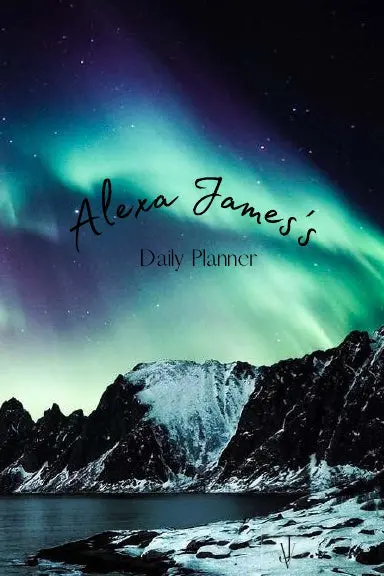 Northern Lights 6X9 Coil Bound Personalized Undated Planner 1